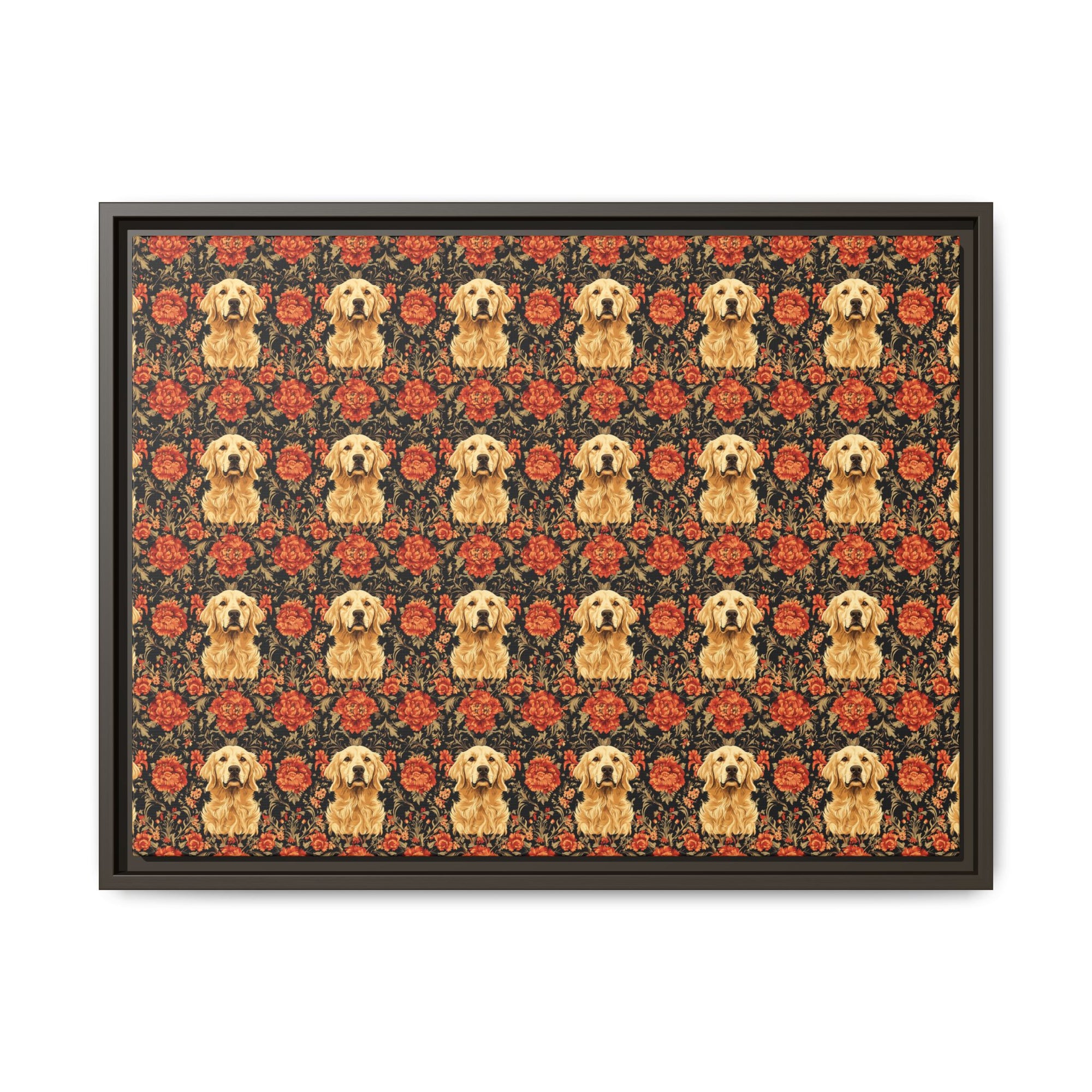 Golden Pawsatronic Tapestry Matte Canvas, Framed