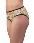 Golden Glamour Paws - Luxe Licks for Regal Retrievers Women's Briefs