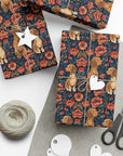 Floral Pawsome Dachsund Delight Gift Wrap Papers