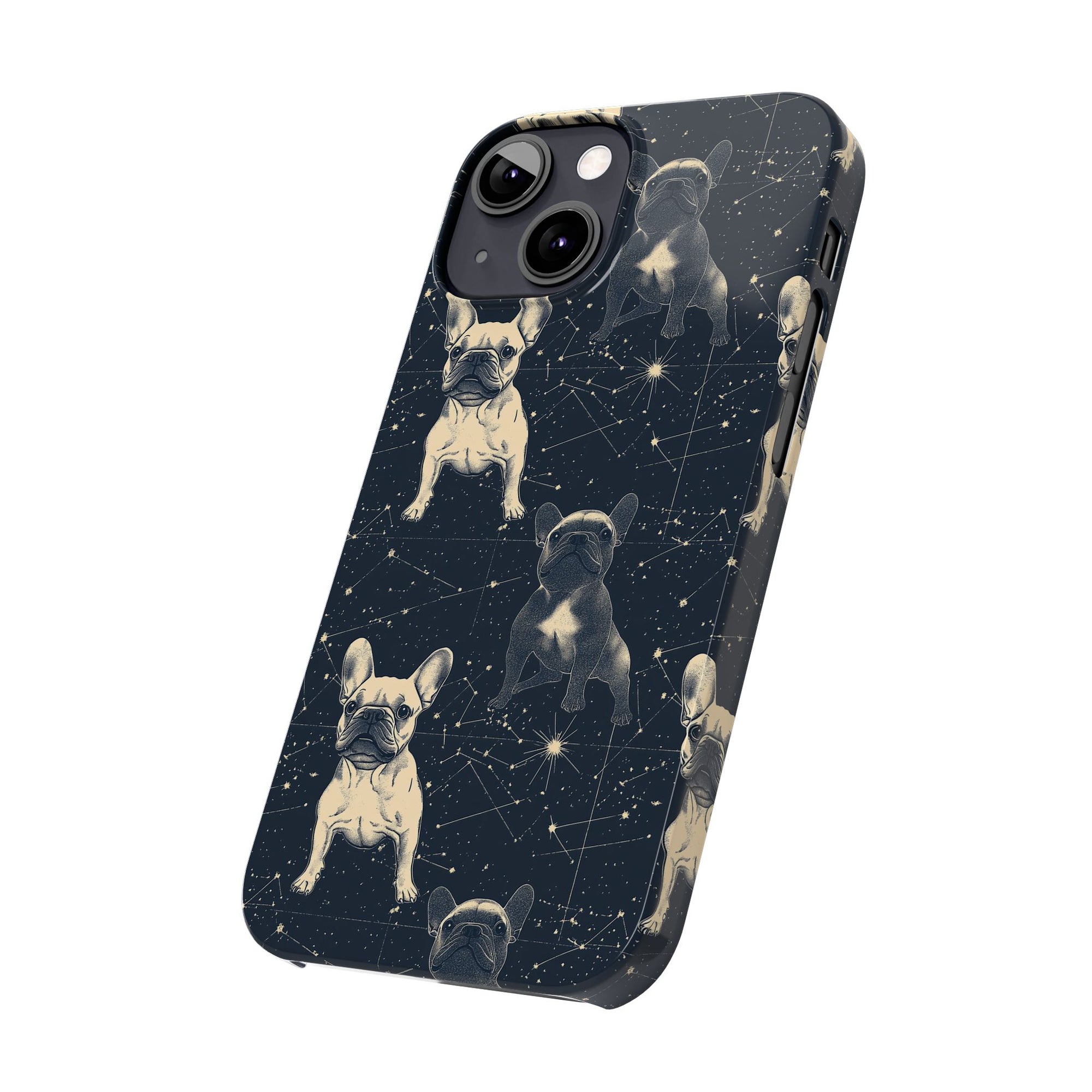 Frenchie Celestial Soar Slim Phone Cases