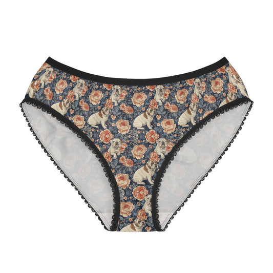 Blooming Bulldog Beauty Women's Briefs