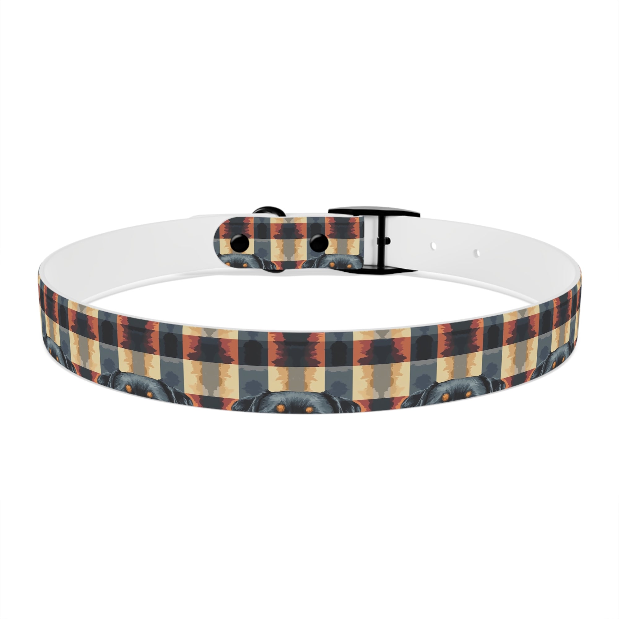 Pawsome Rottweiler Royalty Plaid Dog Collar