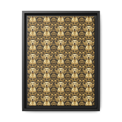 Royal Pawsitivity Labs Matte Canvas, Framed