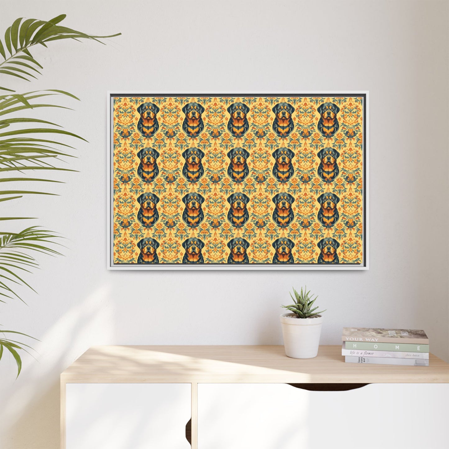 Royal Rottie Regalia Matte Canvas, Framed