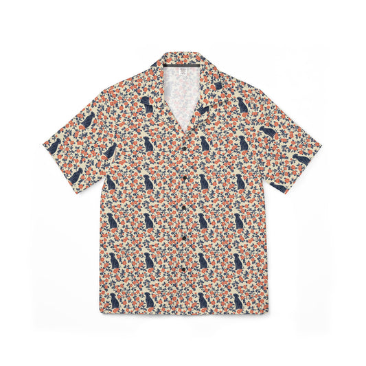 Bloomiful Lab Bouquet Men's Hawaiian Camp Shirt