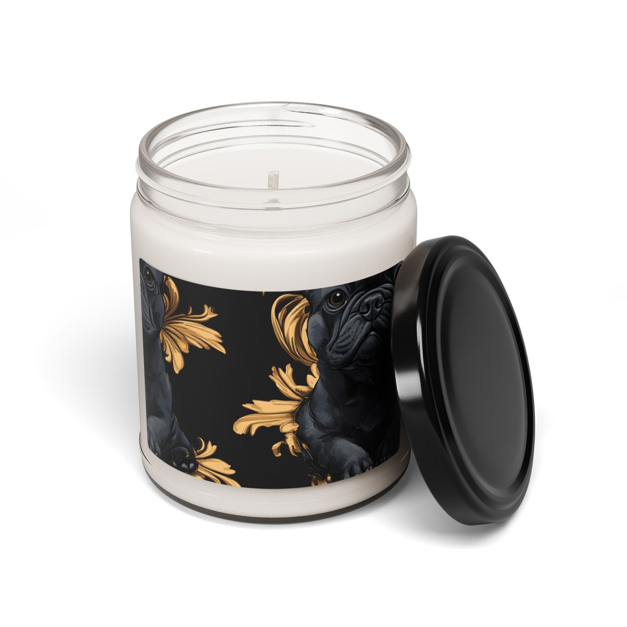 Regal Frenchie Noir Elegance Scented Soy Candle