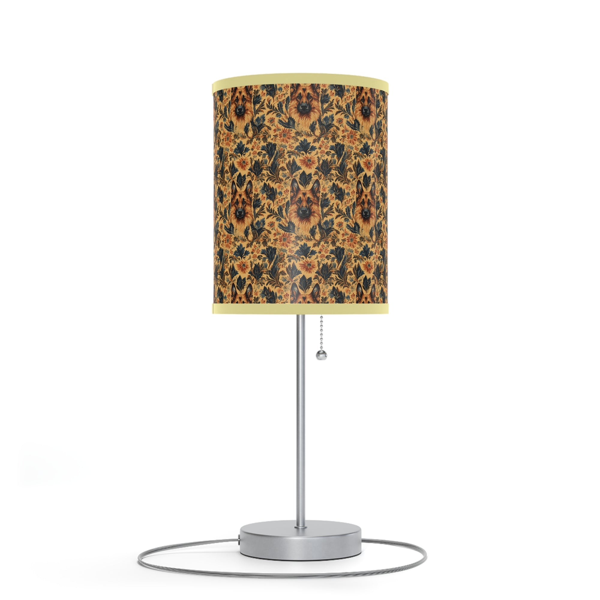 Autumnal German Shepherd Glamour Lamp on a Stand