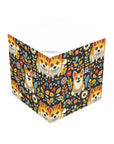 Corgi Rainbow Vine Dream Note Cube