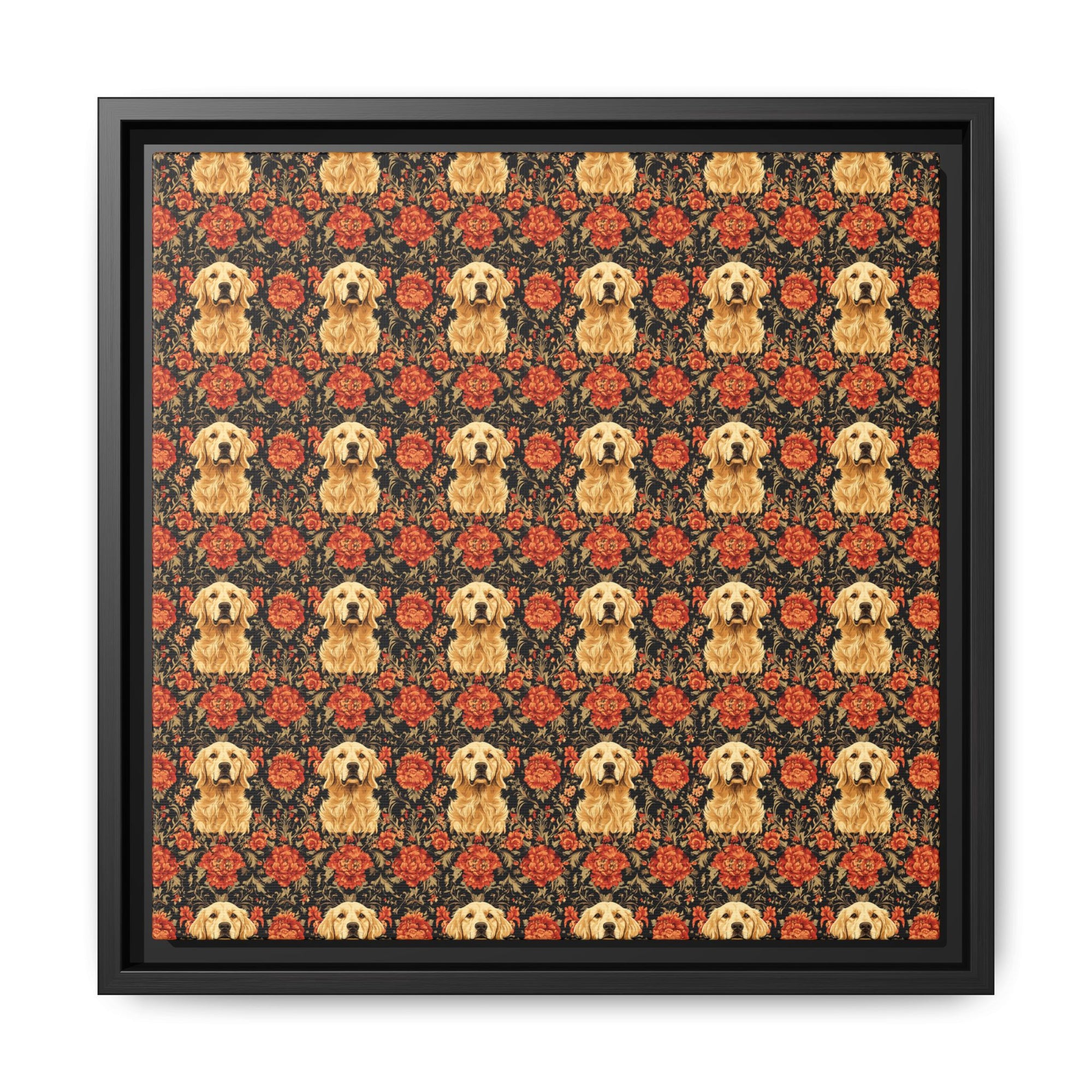 Golden Pawsatronic Tapestry Matte Canvas, Framed