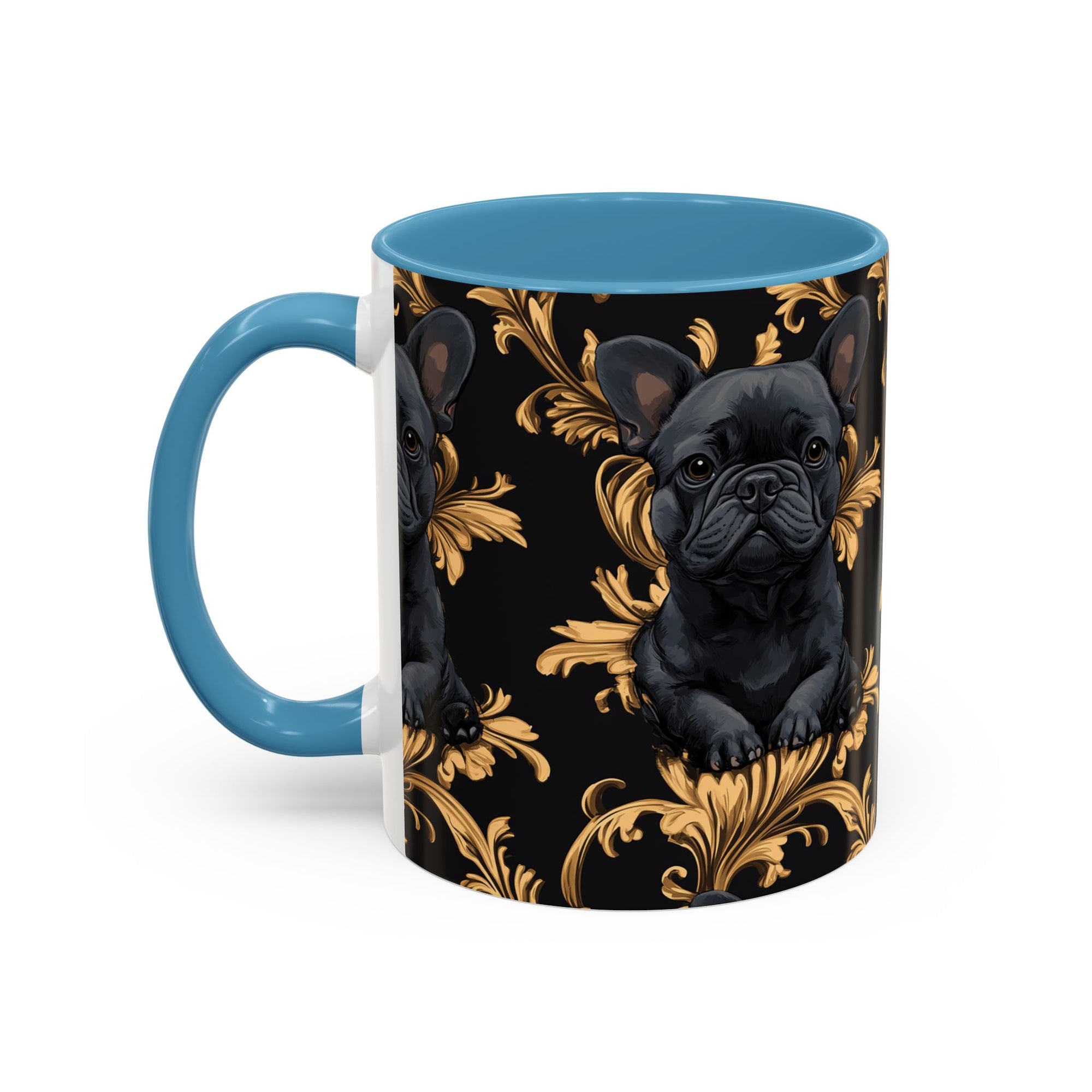 Regal Frenchie Noir Elegance Accent Coffee Mug