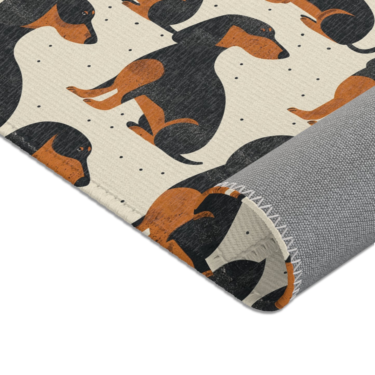 Dachshund Delight - Modern Area Rug