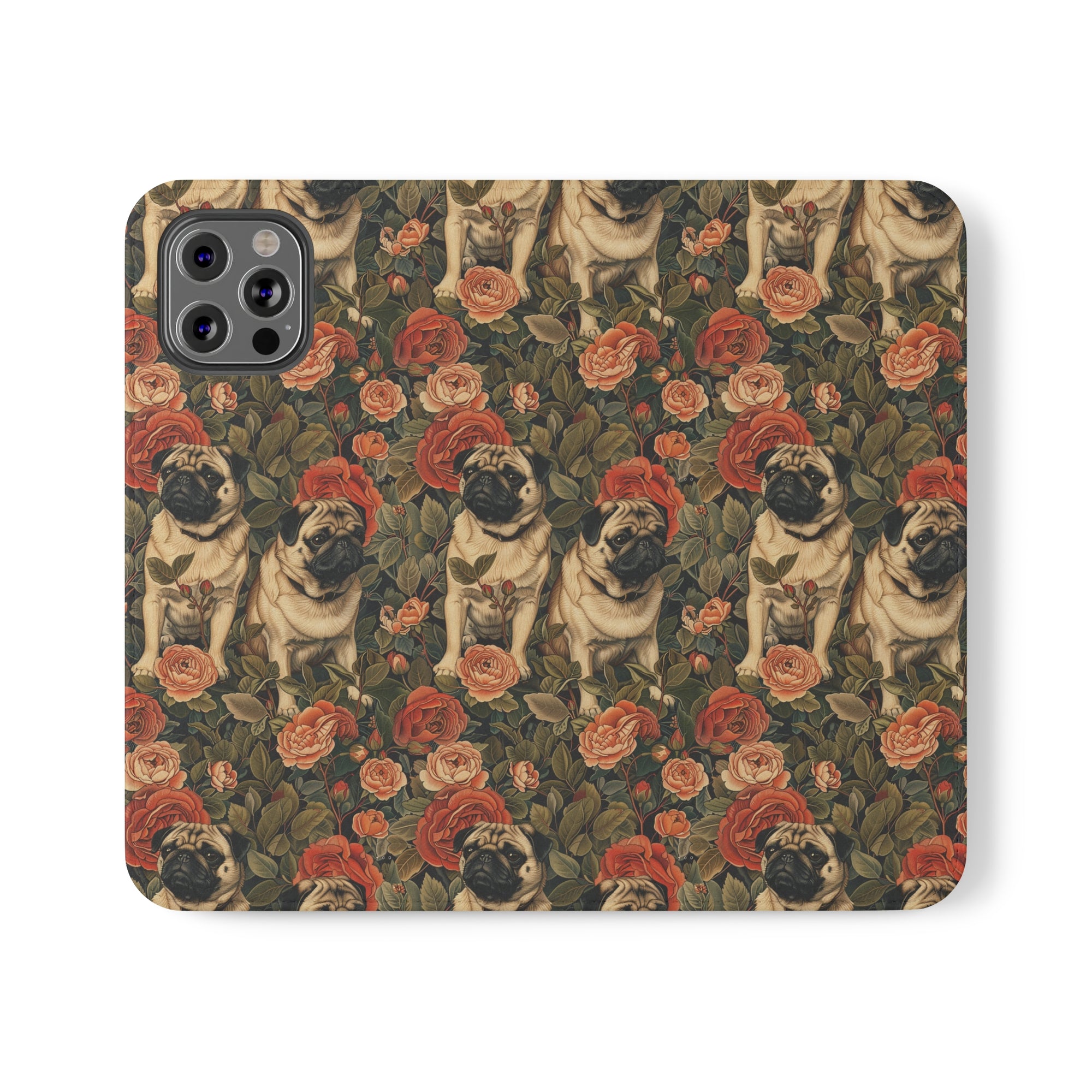 Blooming Pug Paradise Flip Cases