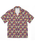 Glitchy Bulldog Blitz Men's Hawaiian Camp Shirt