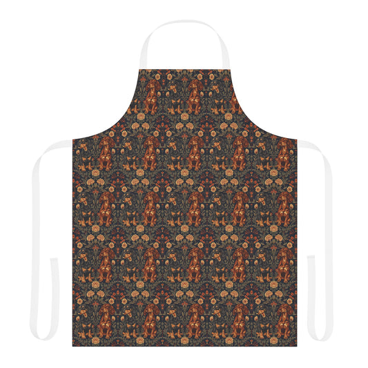 Dapper Dachshund Embroidery Elegance Apron