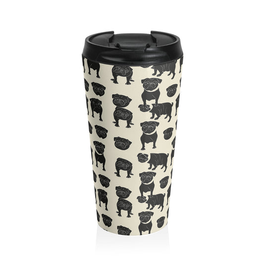 Puggie Pout Perfection Stainless Steel Travel Mug