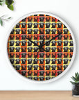 Whimsical Warhol Labrador Wall Clock