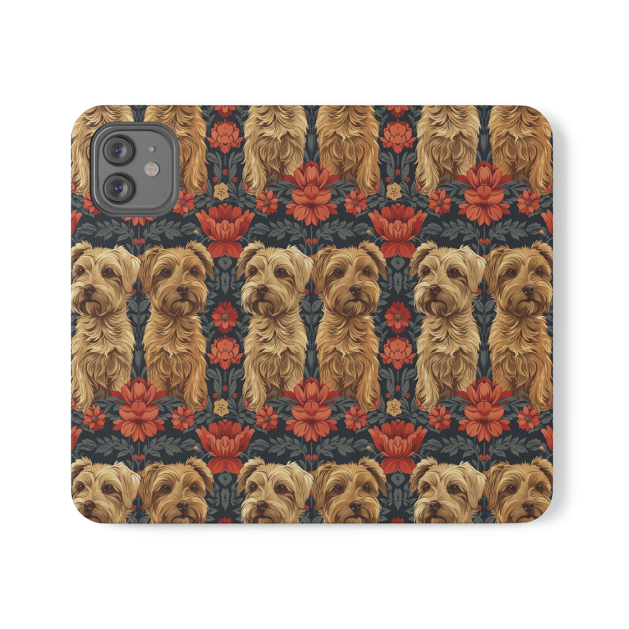 Yorkie Charm Twins Flip Cases