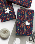 Rustic Rottie Charm Gift Wrap Papers