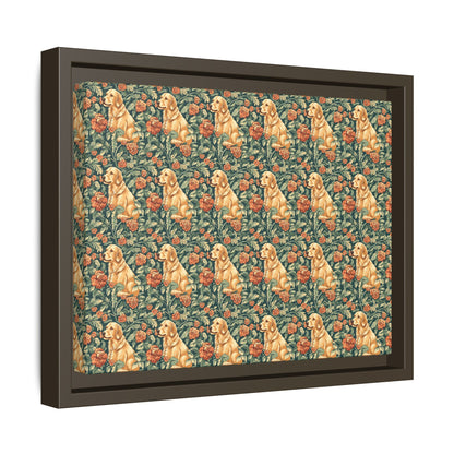 Blooming Goldie Glam Matte Canvas, Framed