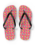 Bubblegum Glamour Bulldog Bouquet Flip Flops