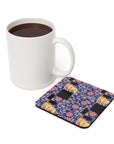 Bloomtastic Lab Petal Parade Cork Back Coaster