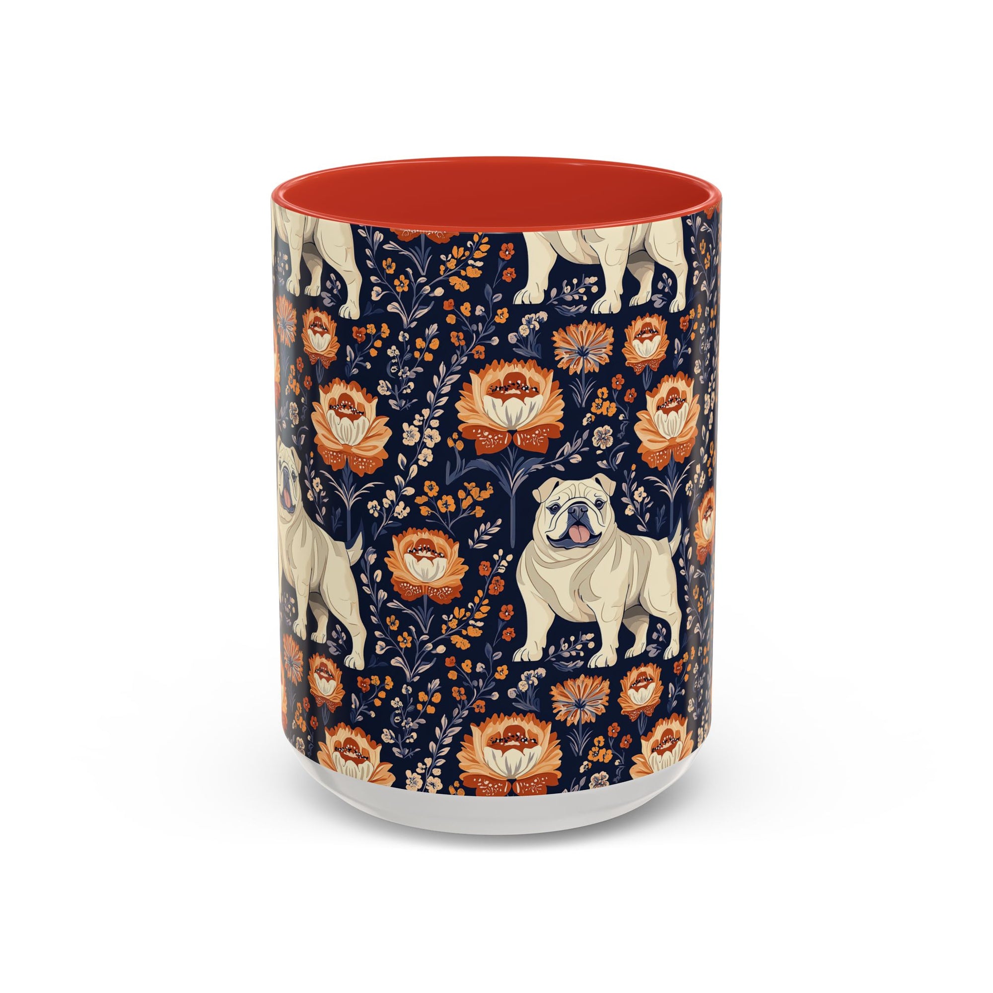 Bulldog Blossom Bonanza Accent Coffee Mug