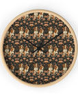 Beagle Blossom Bonanza Wall Clock