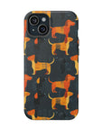 Dapper Dachshund Noir Glow Magnetic Tough Cases