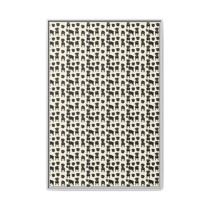 Puggie Pout Perfection Matte Canvas, Framed