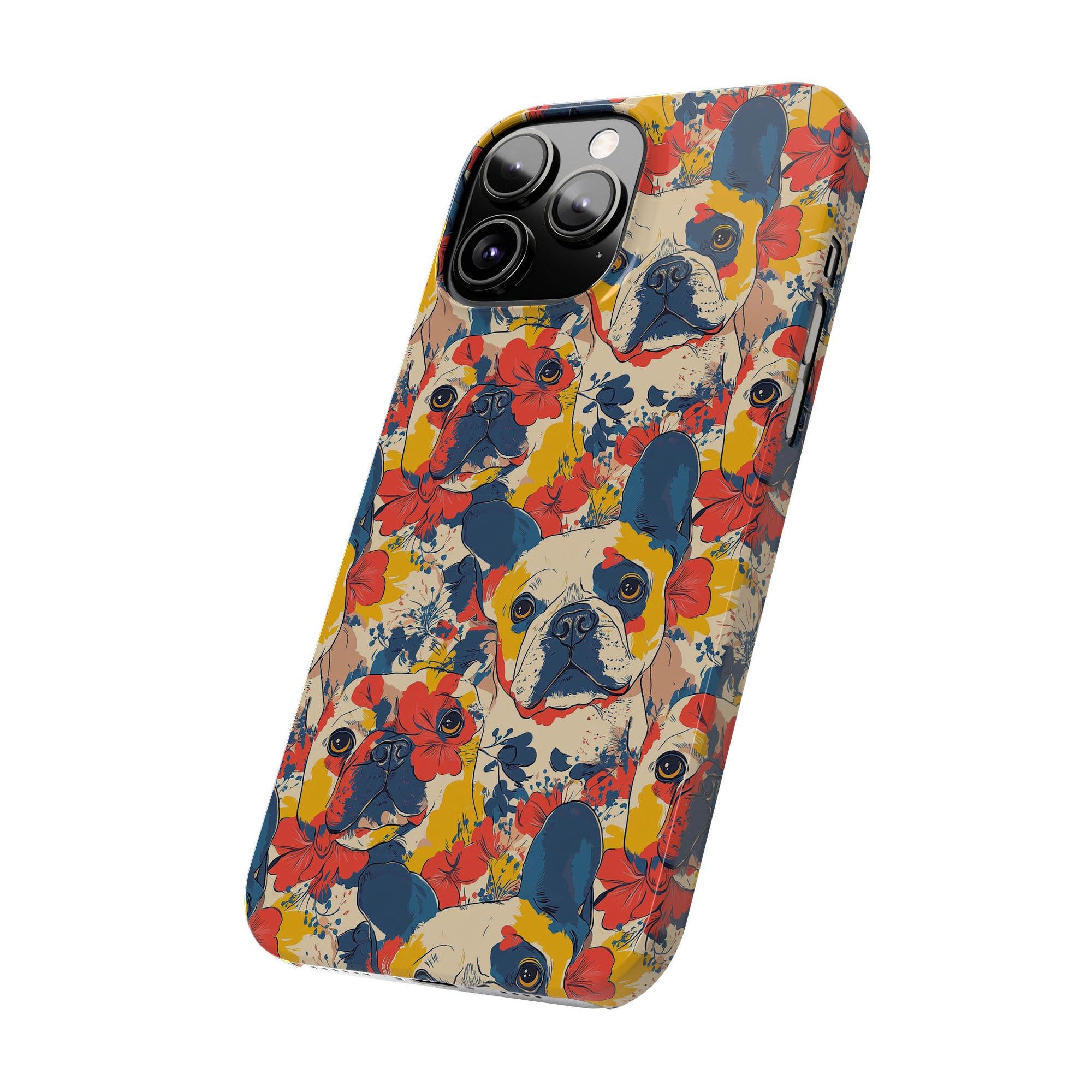 Bloom Pup Frenchietastic Splatter Slim Phone Cases