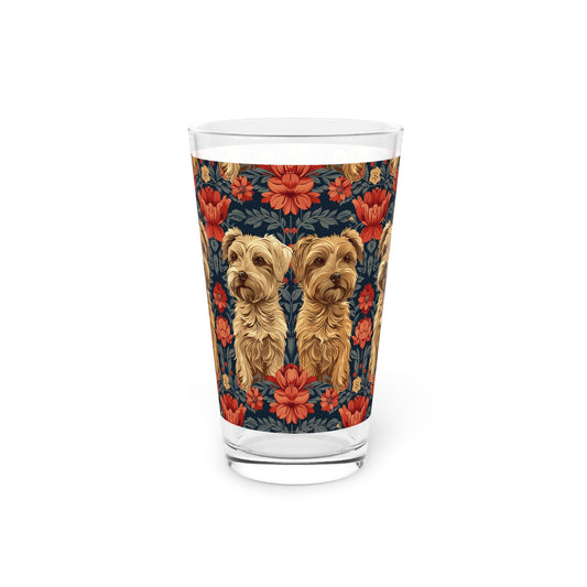 Yorkie Charm Twins Pint Glass