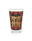 Yorkie Charm Twins Pint Glass