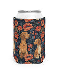 Floral Pawsome Dachsund Delight Can Cooler Sleeve