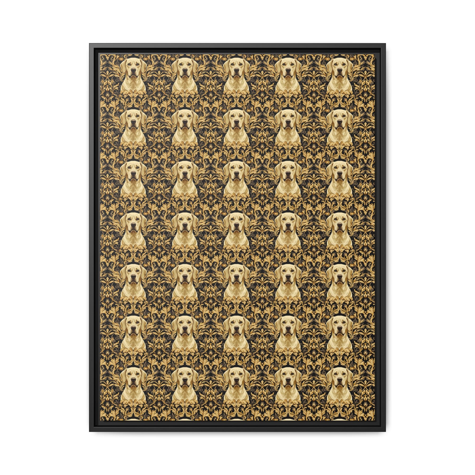 Royal Pawsitivity Labs Matte Canvas, Framed