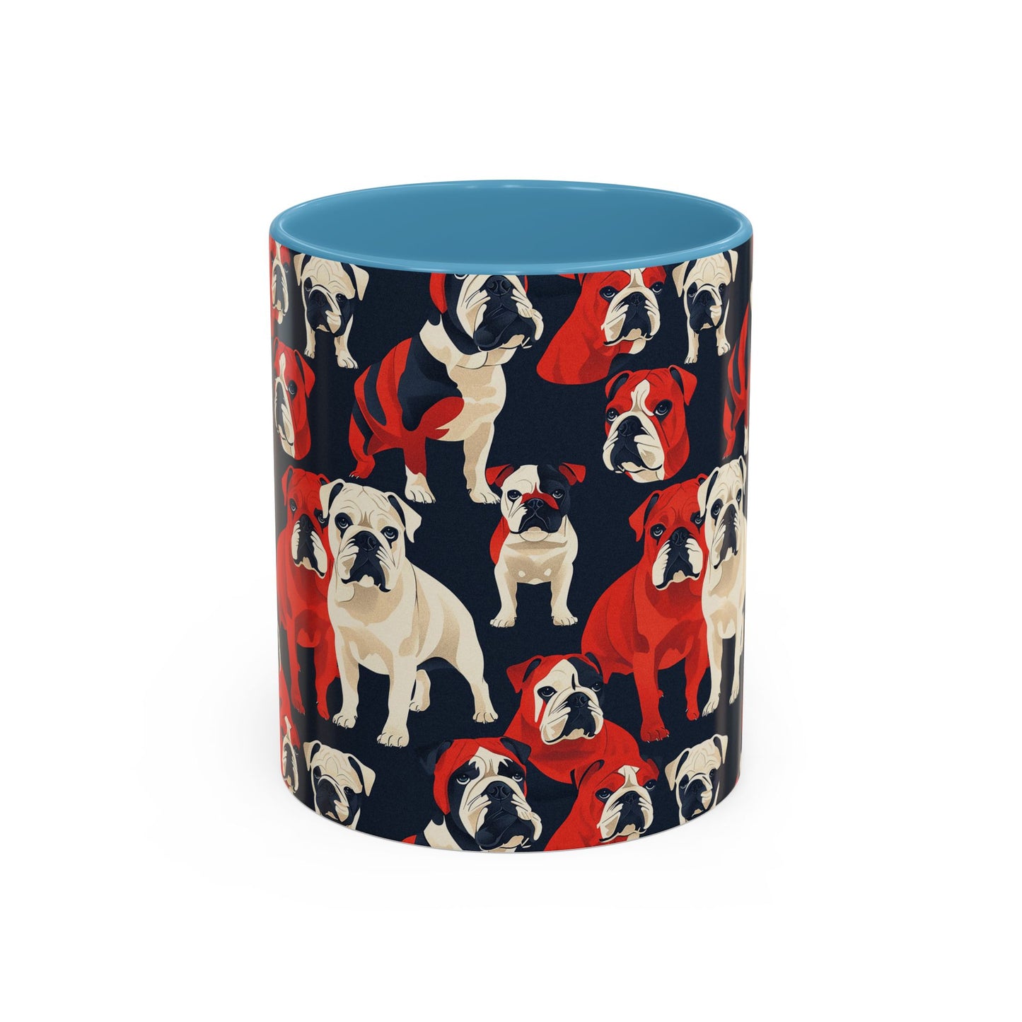 Bulldoggy Bliss Chomper Accent Coffee Mug