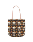 Bloomingly Bulldogistic Bouquet Canvas Tote Bag