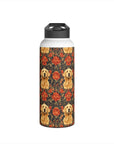 Golden Pawsatronic Tapestry Stainless Steel Water Bottle