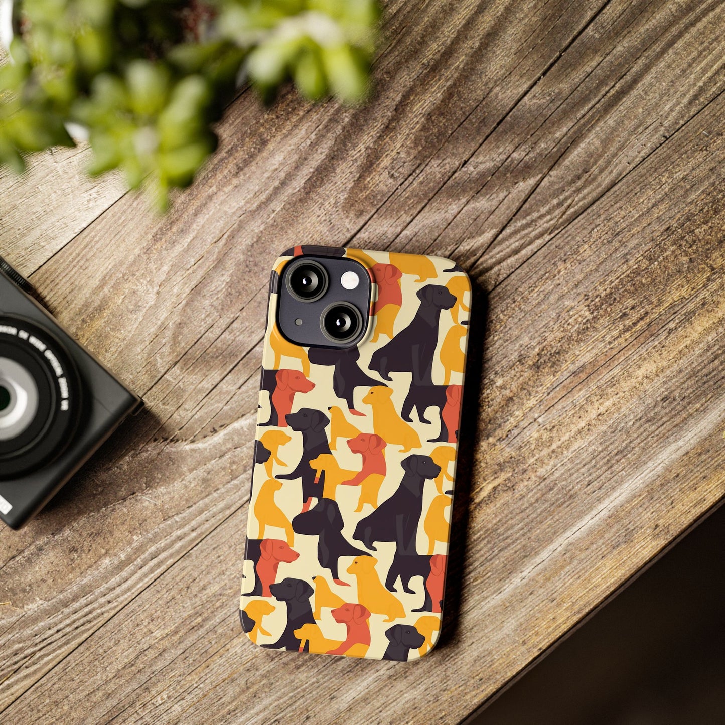 Modern Charm Labrador Chic Slim Phone Cases