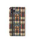 Pawsome Rottweiler Royalty Plaid Flip Cases