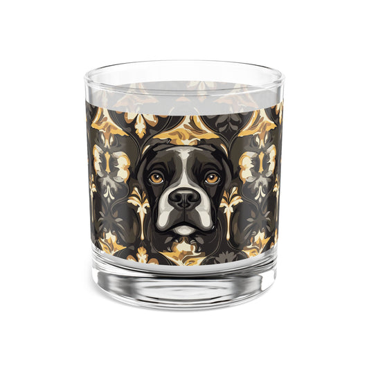 Manor Pup Boxer Royale Rocks Glass