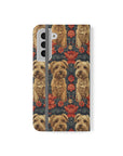 Yorkie Charm Twins Flip Cases