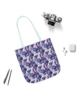 Funky Geometric Boxerista Canvas Tote Bag