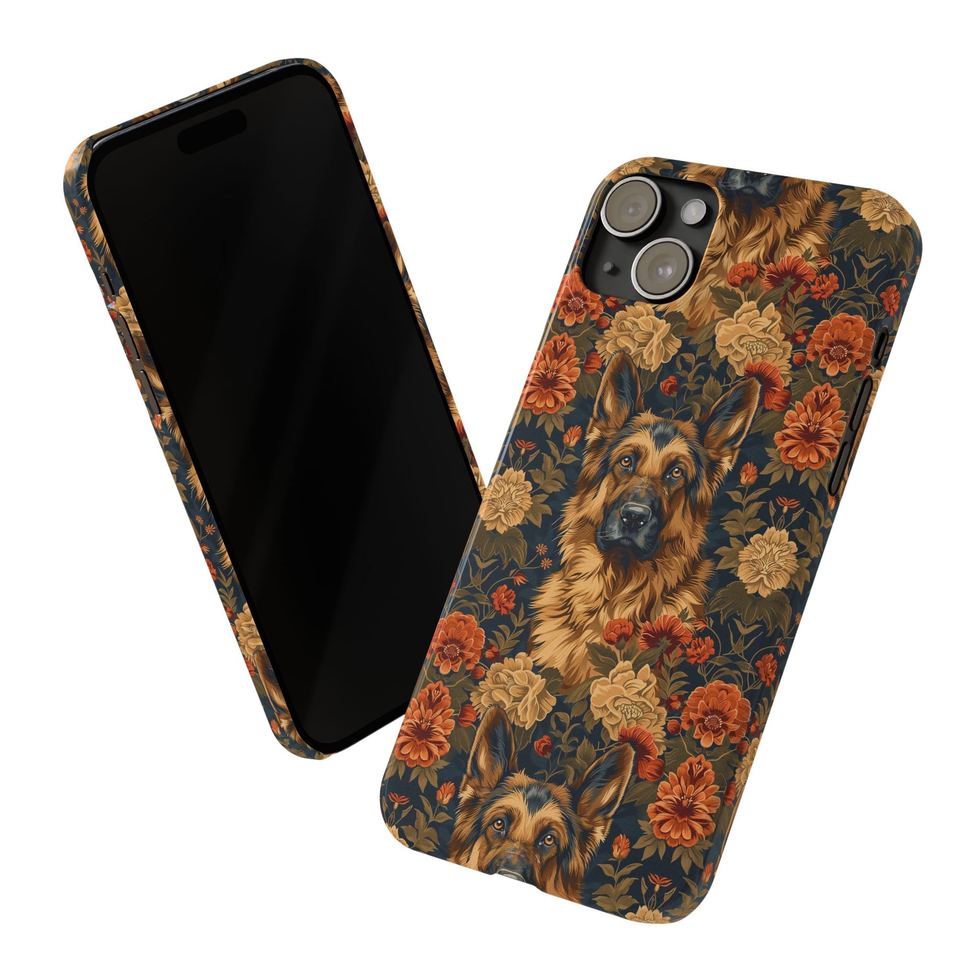 WhimsiWooly Shepherd Spritz Slim Phone Cases