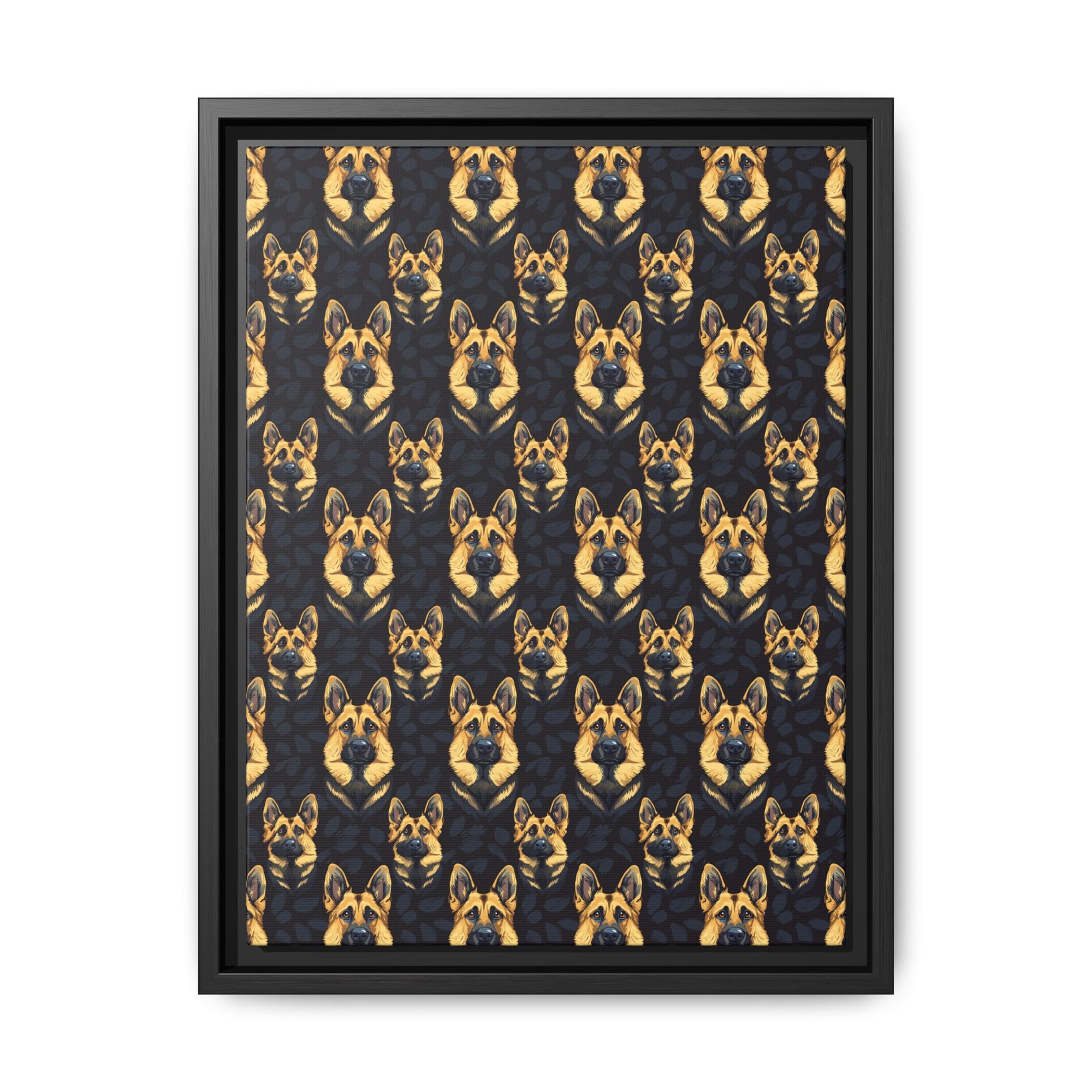 Majestic Hound Couture: German Shepherd LuxeBlend Matte Canvas, Framed