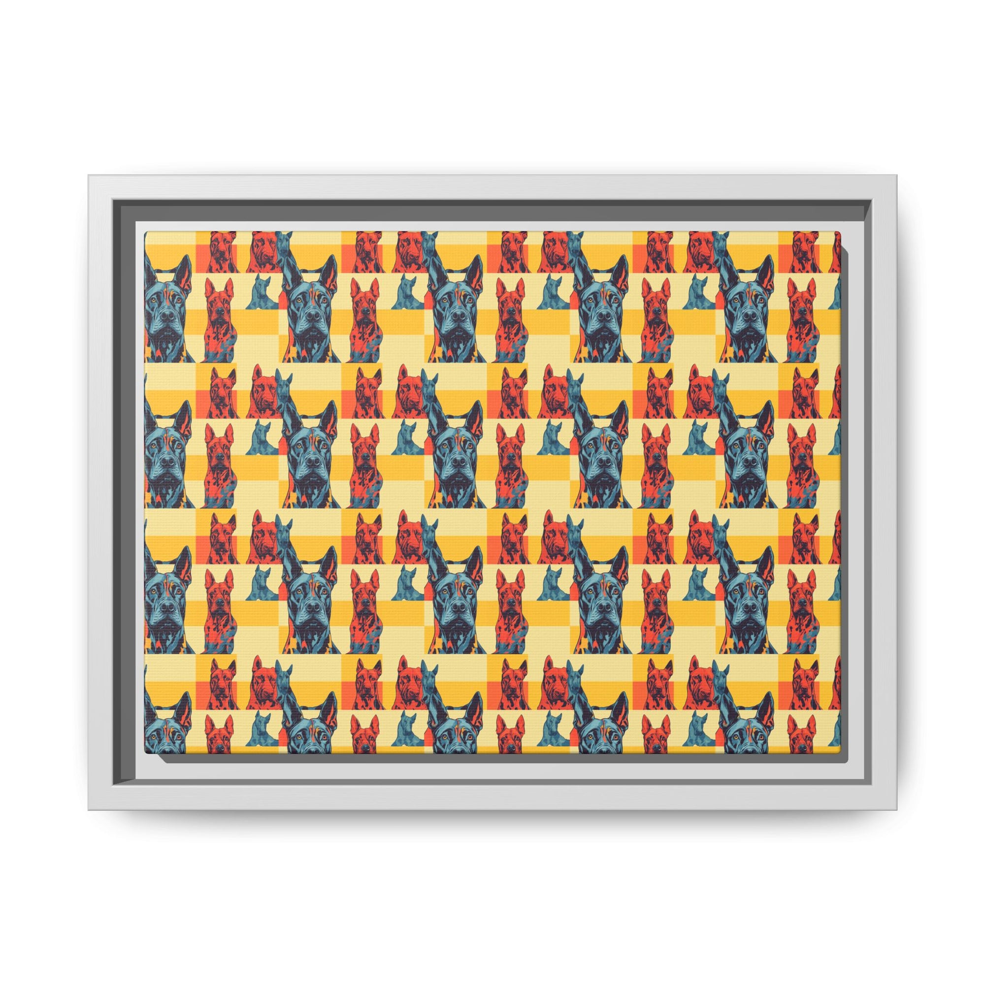 Dane-tastic Marvelous Mutt Mode Matte Canvas, Framed