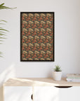 Blooming Pug Paradise Matte Canvas, Framed