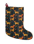 Dapper Dachshund Noir Glow Christmas Stockings