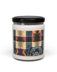 Pawsome Rottweiler Royalty Plaid Scented Soy Candle