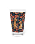 Floral Pawsome Dachsund Delight Pint Glass