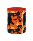 Rottweiler Chic Pawsitivity Accent Coffee Mug